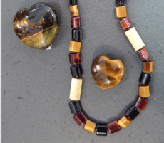 Tiger-/Falkenauge Double Collier