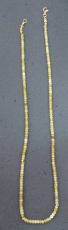 Opal-Kette gelb, 2 x 3 mm fac.