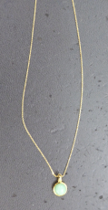 vergoldete Silberkette , zart