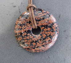 Ryolith Donut  40 mm   Leoparden-Fell- 