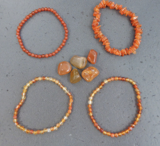 Karneol Splitter Armband