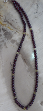 Rhodolith- Grossular Granat Collier 04 / 42 fac.