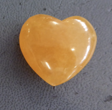 Orangen-Calcit Herz AAAA