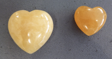 Orangen-Calcit Herz AAAA