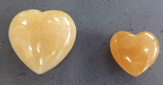 Orangen-Calcit Herz AAAA