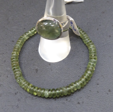 Apatit Armband, grün AAAA