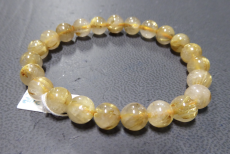 Rutilquarz 8 mm Armband AAAA