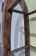 Teak Regal mit Glasböden