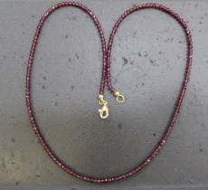 Rhodolith Granat Kette 02/ 42 fac.