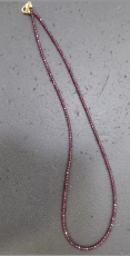 Rhodolith Granat Kette 02/ 42 fac.