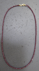 Rhodolith Granat Kette 02/ 42 fac.