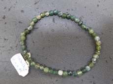 Moosachat 4 mm fac. Armband