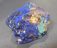 Azurit - Malchit auf Quarz Rarität