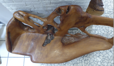 Teak Wurzelholz Bank "FRIEDA"