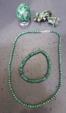 Malachit Armband 6 x 3 mm