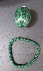 Malachit Armband 6 x 3 mm