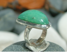 Chrysopras Ring