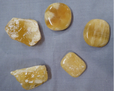 Calcit, orange &quote;Seife&quote;