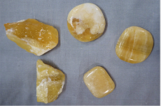 Calcit, orange &quote;Seife&quote; 2