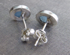 Aquamarin Silber Ohrstecker