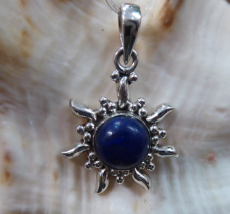 Lapis Lazuli Sonne Anhänger, klein