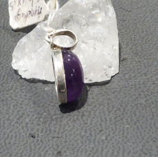 Amethyst Silberanhänger, Cab. AAAA