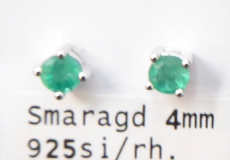 Smaragd Ohrstecker 3,5 mm