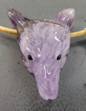 Amethyst Wolf Anhänger