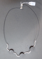 Schiefer Silber Collier