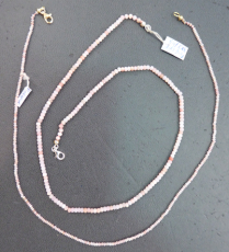 Pink Andenopal Kette fac. 1x2 mm