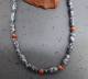 Schneeflocken-Obsidian - Jaspis Collier