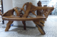 Teak Wurzelholz Bank "FRIEDA"
