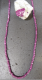 Rubin Kette 3 x 3 x 3 mm Würfel Natur