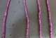 Rubin Kette 3 x 3 x 3 mm Würfel Natur
