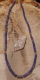 Tanzanit Collier mit Double Elementen