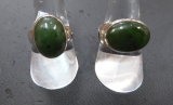 Nephrit Jade Ring, oval quer