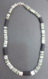 Slberauge Serpentin Onyx Collier