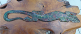 Gecko , bemalt Wandbild Fair Trade