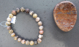 Ryolith Armband 8 mm      Leoparden-Fell- 