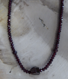 Pyrop Granat Collier 3,5 mm fac.