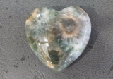 Ozean-Achat Herz grün AAAA