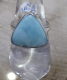 Larimar Ring " Dreieck "