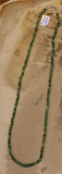 Prasem Collier, 3 mm facettiert