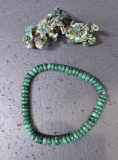 Malachit Armband 6 x 3 mm