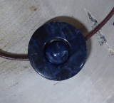 Sodalith Disc 25mm Anhänger AAAA