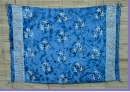 Sarong mittelblau batik Gecko