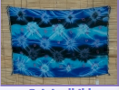 Sarong  türkis-blau-schwarz star