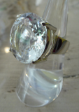 Bergkristall Ring Brilliantschliff