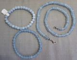 Aquamarin Collier 6 mm