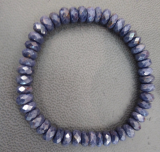 Saphir Armband, fac 4 x7 mm